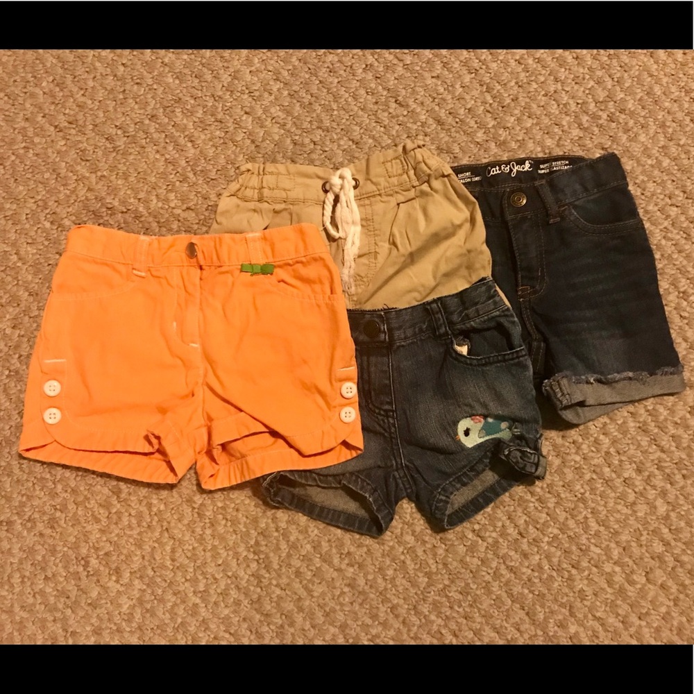 Toddler Girl Shorts Denim Khaki